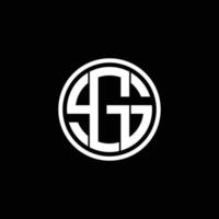 lettre initiale s et g logo lié. vecteur