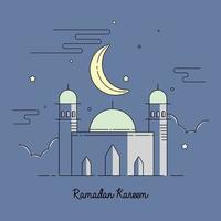 illustration de conception de fond bannière ramadan kareem vecteur