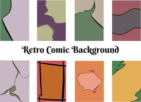 bande dessinée rétro classique des années 70 des années 80 des années 90 abstrait pop art.