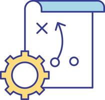 icône de vecteur de stratégie qui peut facilement modifier ou éditer