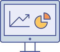 icône vectorielle isolée d'analyse graphique qui peut facilement modifier ou modifier vecteur