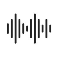 icône de ligne indicateur de musique ii vecteur