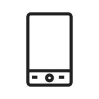 icône de ligne mobile vecteur