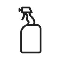 icône de ligne de nettoyant pour vitres vecteur