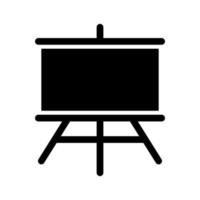 icône de vecteur de tableau noir sur fond blanc