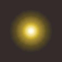 vecteur lens flare jaune sur fond sombre