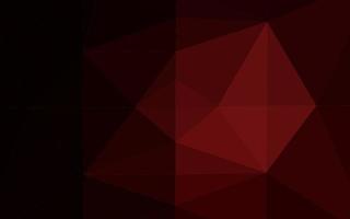 texture polygonale abstraite de vecteur rouge foncé.
