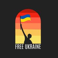 illustration graphique vectoriel de l'ukraine libre, de l'été, adapté à l'arrière-plan, à la bannière, à l'affiche, etc.