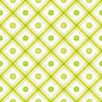 mignons kiwi moitié fruit élément or jaunes verts rayures diagonales rayé ligne inclinaison à carreaux plaid tartan buffle scott vichy motifs plats dessin vecteur motifs sans couture imprimer fond nourriture