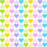 mignon pastel arc en ciel cœur amour soin saint valentin abstrait forme élément vichy à carreaux tartan plaid scott sans couture modèle dessin animé vecteur illustration imprimer arrière-plan tissu pique-nique