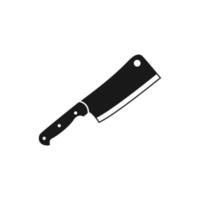 vecteur de modèle de conception d'icône de couteau de cuisine