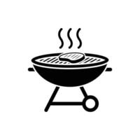 vecteur de modèle de conception d'icône de barbecue