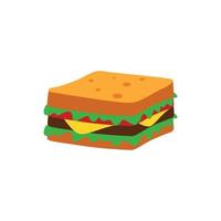 sandwich logo icône vecteur de conception