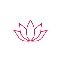 vecteur de modèle de conception d'icône de logo de lotus