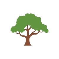 vecteur de modèle de conception d'icône de logo d'arbre