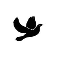 vecteur de conception silhouette mouche pigeon