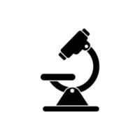 modèle de conception d'icône de microscope vecteur