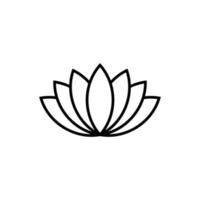 modèle de conception d'icône de lotus vecteur