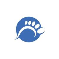 icône de soins des pieds modèle de conception de logo vecteur