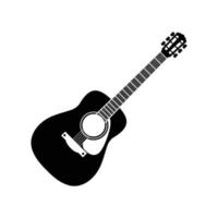 vecteur de modèle de conception d'icône de logo de guitare