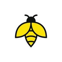 vecteur de modèle de conception d'icône de logo d'abeille