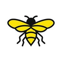 vecteur de modèle de conception d'icône de logo d'abeille