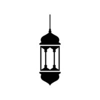 vecteur de modèle de conception d'icône de logo de lanterne islamique