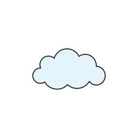 nuage clipart vecteur de conception