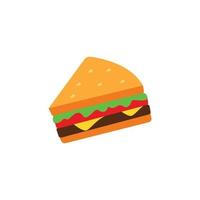 sandwich logo icône vecteur de conception