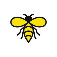 vecteur de modèle de conception d'icône de logo d'abeille