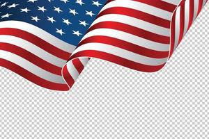 drapeau américain pour le jour de l'indépendance. vecteur