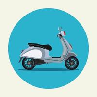 illustration vectorielle de conception de scooter. notion de transport vecteur