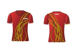 le maillot est une conception de t-shirt de sport moyenne pour l'équipe de football, de basket-ball et de volley-ball vecteur
