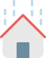 illustration vectorielle de pluie de maison sur fond. symboles de qualité premium. icônes vectorielles pour le concept et la conception graphique. vecteur