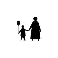 avatar de la silhouette de la famille vecteur