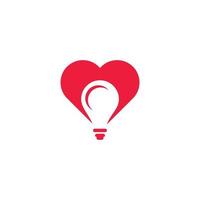 symbole de vecteur de coeur. logotype de ruban de saint valentin. conception d'icône de logo de santé médicale de ligne abstraite.
