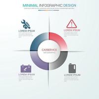 illustration d'élément de conception de vecteur plat infographique pour bannière web ou présentation utilisée