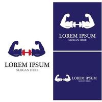 conception de logo de remise en forme vector illustrationicon