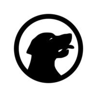 vecteur de logo de conception d'icône de chien