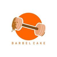 vecteur d'icône de logo créatif de conception de gâteau