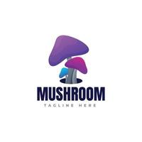 modèle de logo de champignon vecteur