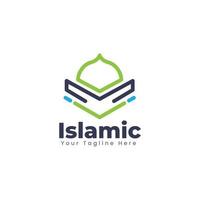 modèle de logo de mosquée islamique