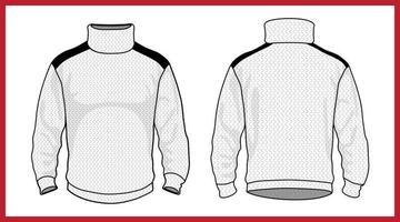 collection de pull en jersey. vetements décontractés. illustrations vectorielles vecteur