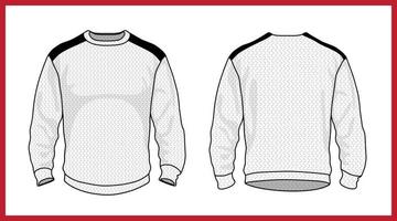 collection de pull en jersey. vetements décontractés. illustrations vectorielles vecteur