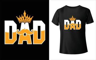 meilleur design de t-shirt du père papa vecteur