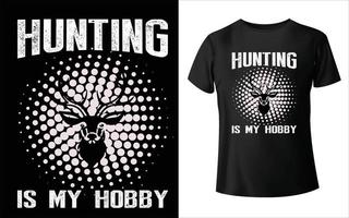 conception de t-shirt de chasse, modèle vectoriel de conception de chasse