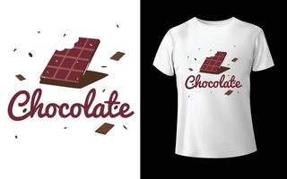 conception de t-shirt de la journée mondiale du chocolat calligraphie de la journée mondiale du chocolat lettrage à la main isolé sur blanc. modèle vectoriel pour la conception de logo, affiche de typographie, carte de voeux, carte postale, autocollant, t-shirt,