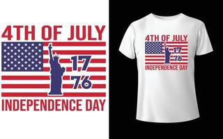 conception de t-shirt de la fête de l'indépendance du 4 juillet, conception de t-shirt de la fête de l'indépendance du 4 juillet, conception de t-shirt de la fête de l'indépendance du 4 juillet 1776, vecteur