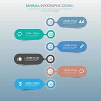 modèle d'infographie d'entreprise avec icône, illustration de conception vectorielle vecteur