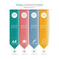 modèle d'infographie d'entreprise avec icône, élément de conception de vecteur